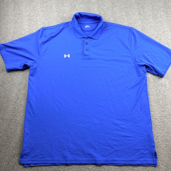 Under Armour Other - Under Armour Men's XL Royal Blue HeatGear Golf‎ Polo Shirt Short Sleeve